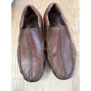 Tsubo Men's Brown Leather Slip-On Loafers Comfort Casual Shoes Size 8.5